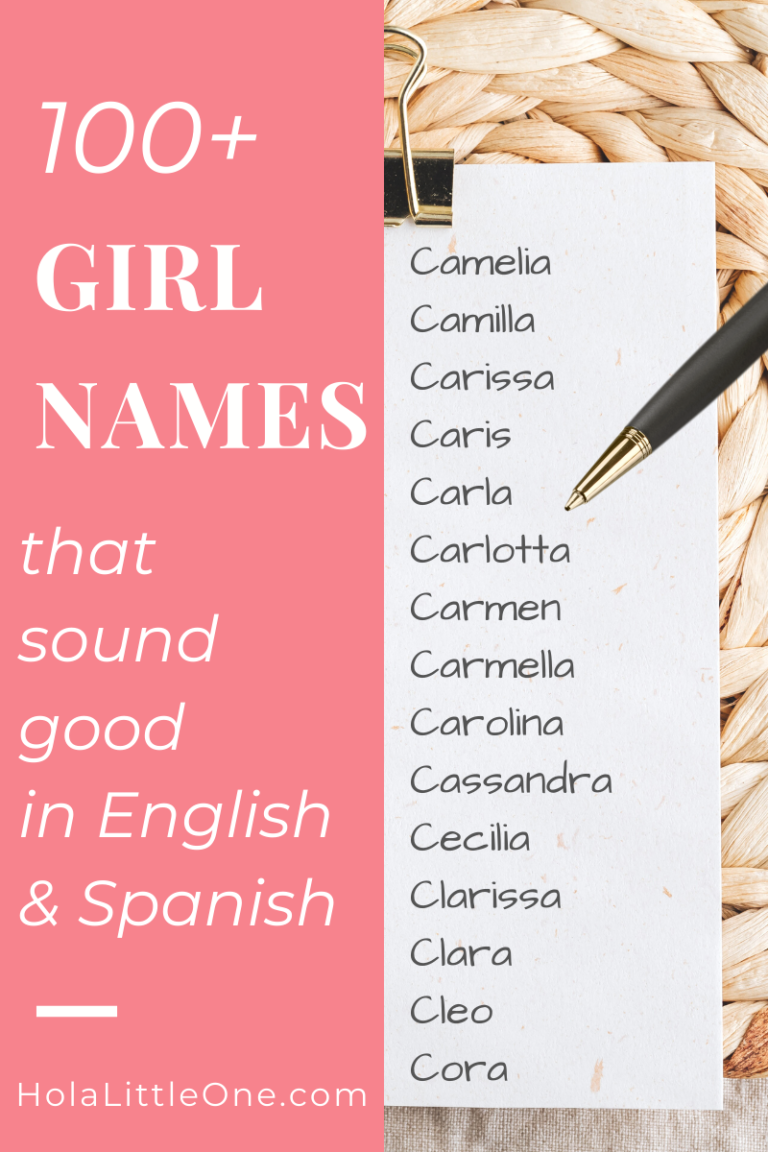 Baby GIRL Names (That Sound Good In English And Spanish)